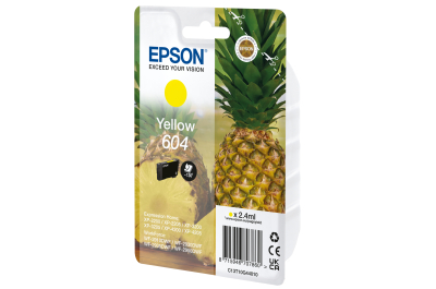 Epson 604 mustekasetti 1 kpl Alkuperäinen Perusvärintuotto Keltainen
