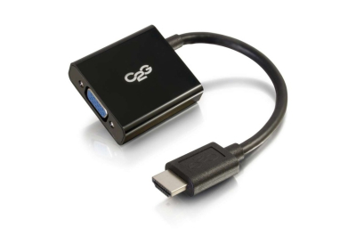 HDMI M to VGA F Dongle w/pwr