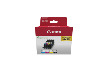 Canon 6509B015 mustekasetti 1 kpl Alkuperäinen musta, Syaani, Magenta, Keltainen