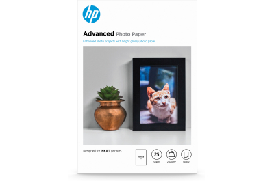 HP Paper Photo/Adv Glossy 10x15 bdl 25sh