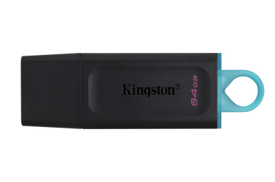 Kingston Technology DataTraveler Exodia USB-muisti 64 GB USB A-tyyppi 3.2 Gen 1 (3.1 Gen 1) musta, Turkoosi